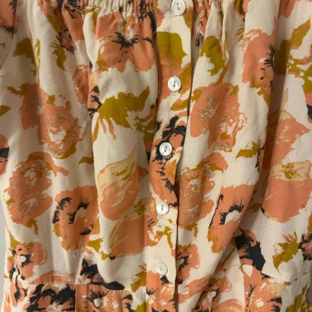 Free people floral off the shoulder mini dress